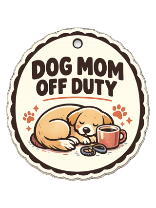 Dog Mom Off Duty Tee — art by june