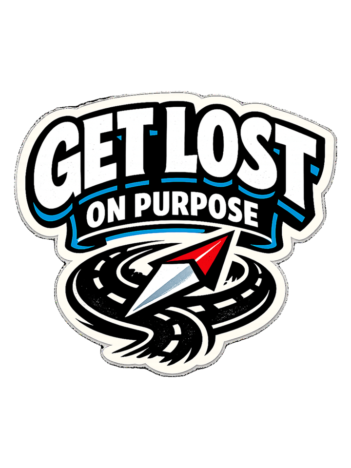 Get Lost On Purpose Tee — travel t-shirt design by Reggie