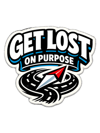 Get Lost On Purpose Tee — art by reggie