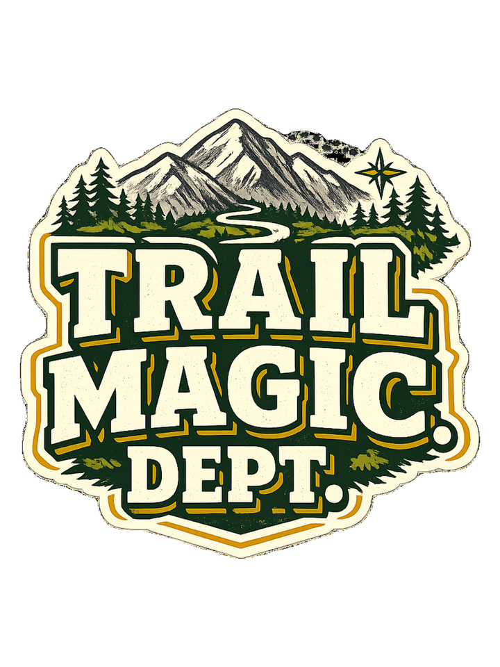 Trail Magic Dept. Tee — hiking t-shirt design by Reggie