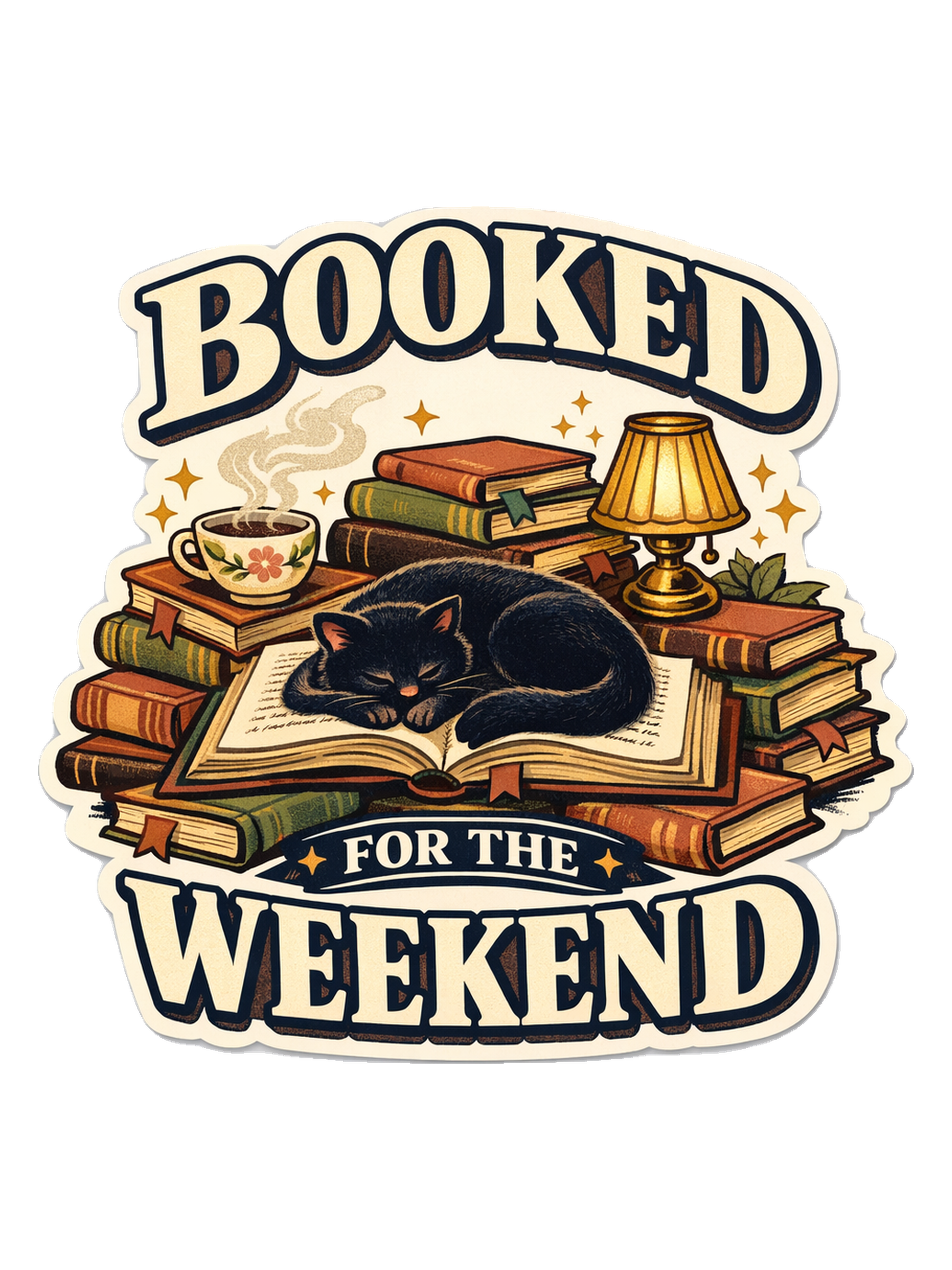Booked For The Weekend Tee original artwork
