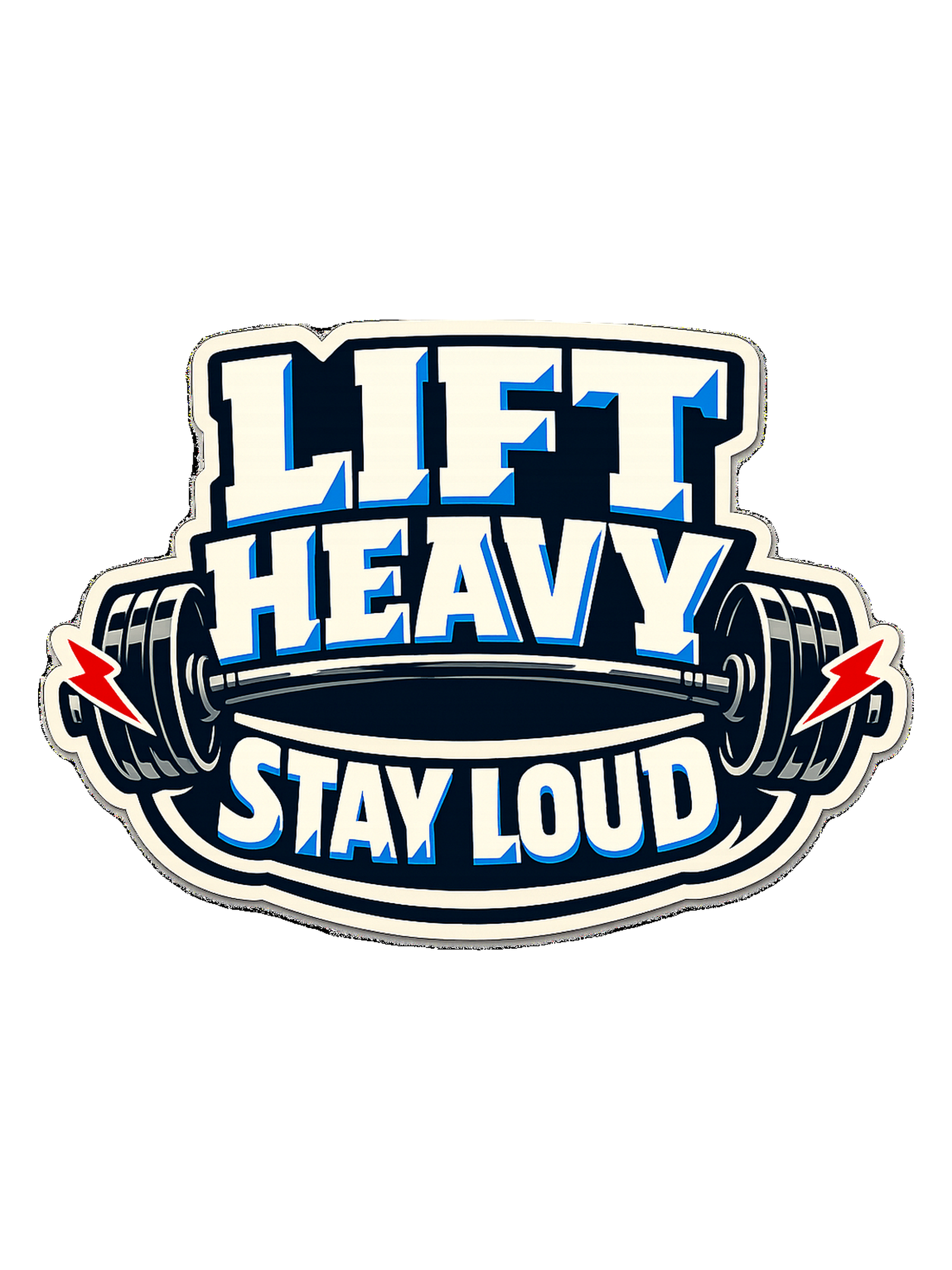 Lift Heavy Stay Loud Tee — art by reggie