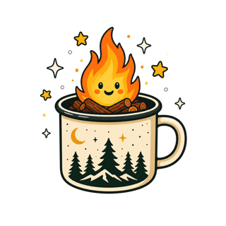 CAMP COZY CLUB — art by Bazzai Studio