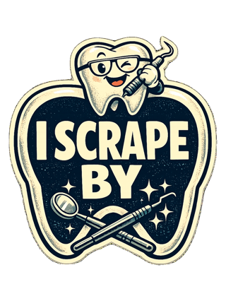 I Scrape By Tee — art by hank