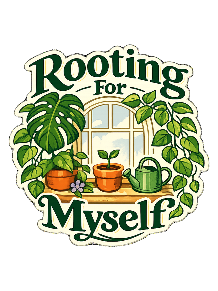 Rooting For Myself Tee — plantmom t-shirt design by Margaux