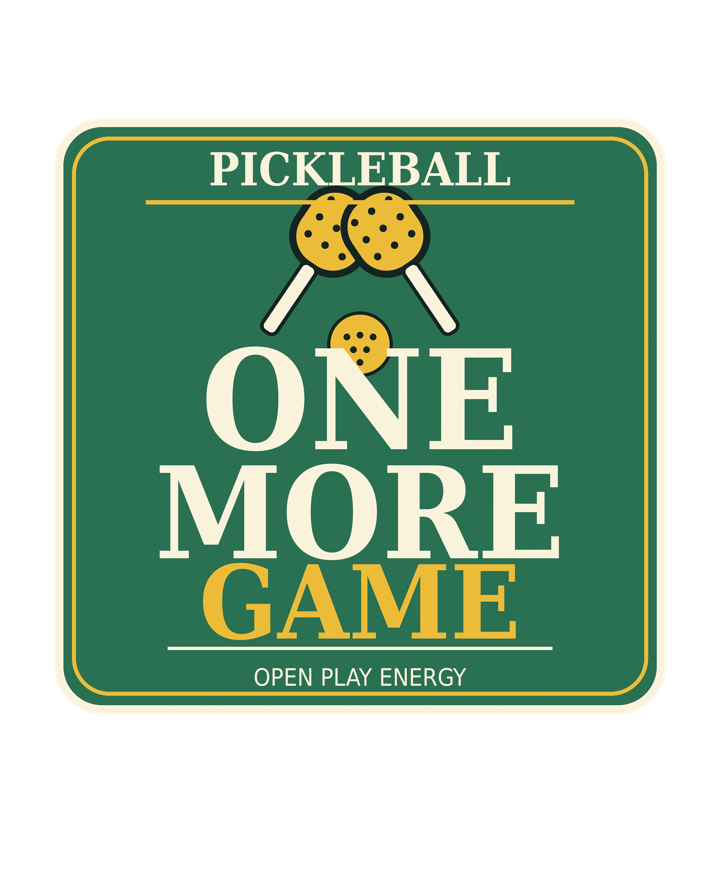 One More Game Oversized Pickleball Tee — pickleball t-shirt design by Fable