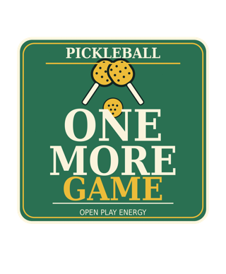One More Game Oversized Pickleball Tee — art by fable-pilot-large