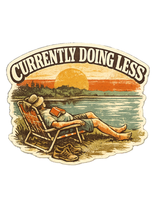 Currently Doing Less Tee — art by margaux