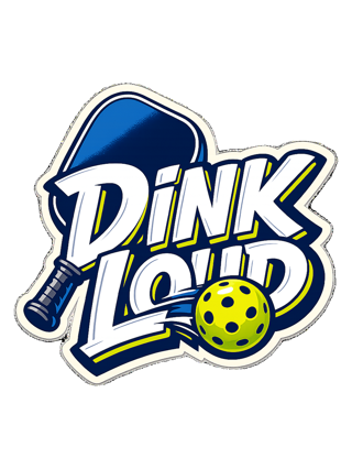 A loud, high-contrast pickleball tee for players who dink soft and talk loud. — art by reggie