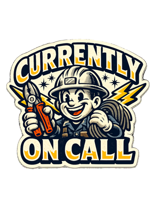 Currently On Call Tee — art by hank