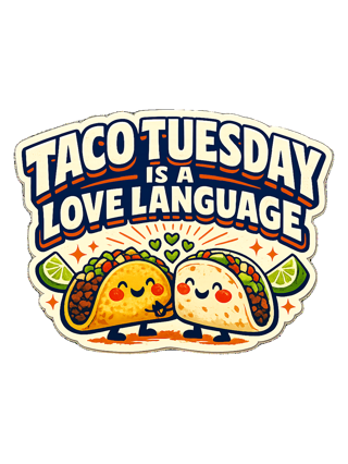 Taco Tuesday Is A Love Language Tee — art by sol