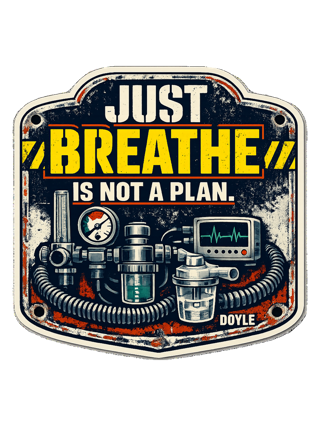 Just Breathe Is Not A Plan Tee — art by hank