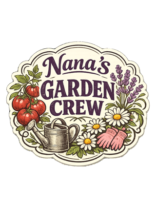 A sweet vintage garden badge tee for the Nana whose backyard is her happy place. — art by margaux