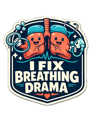 I Fix Breathing Drama Tee — art by hank