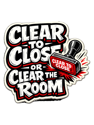CLEAR TO CLOSE OR CLEAR THE ROOM — art by Bazzai Studio