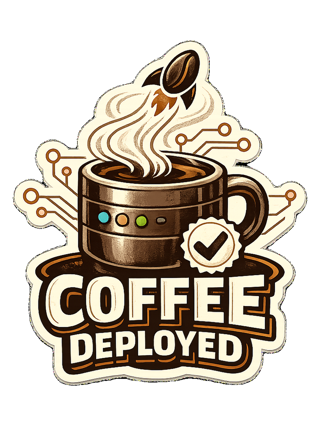 Coffee Deployed Tee — art by sol