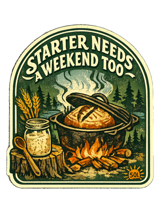Starter Needs A Weekend Too Tee — art by sol