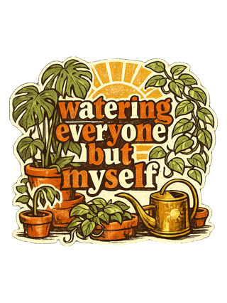 Watering Everyone But Myself Tee — art by margaux