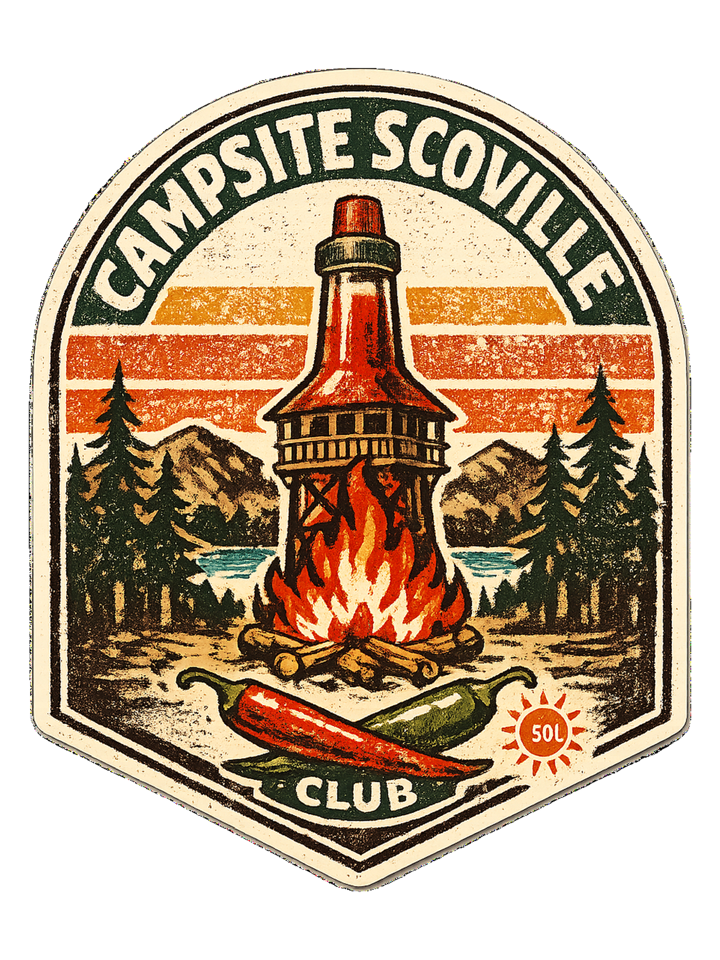 Campsite Scoville Club Tee — camping t-shirt design by Sol