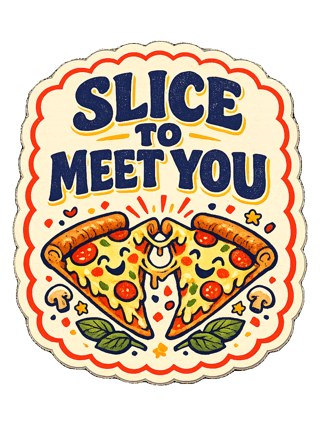 Slice To Meet You Tee — art by sol