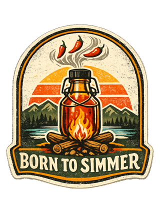 Born To Simmer Tee — art by sol