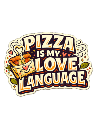 Pizza Is My Love Language Tee — art by sol