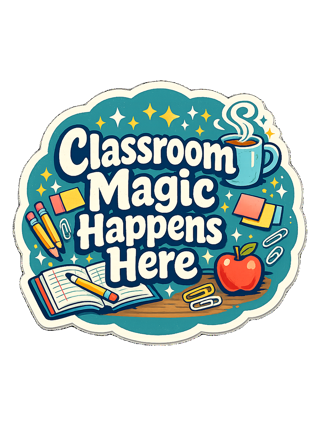 Classroom Magic Happens Here Tee — art by june