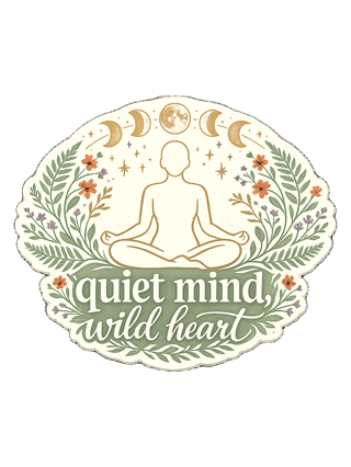 Quiet Mind, Wild Heart Tee — art by margaux