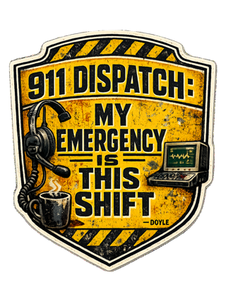 911 Dispatch: My Emergency Is This Shift Tee — art by hank