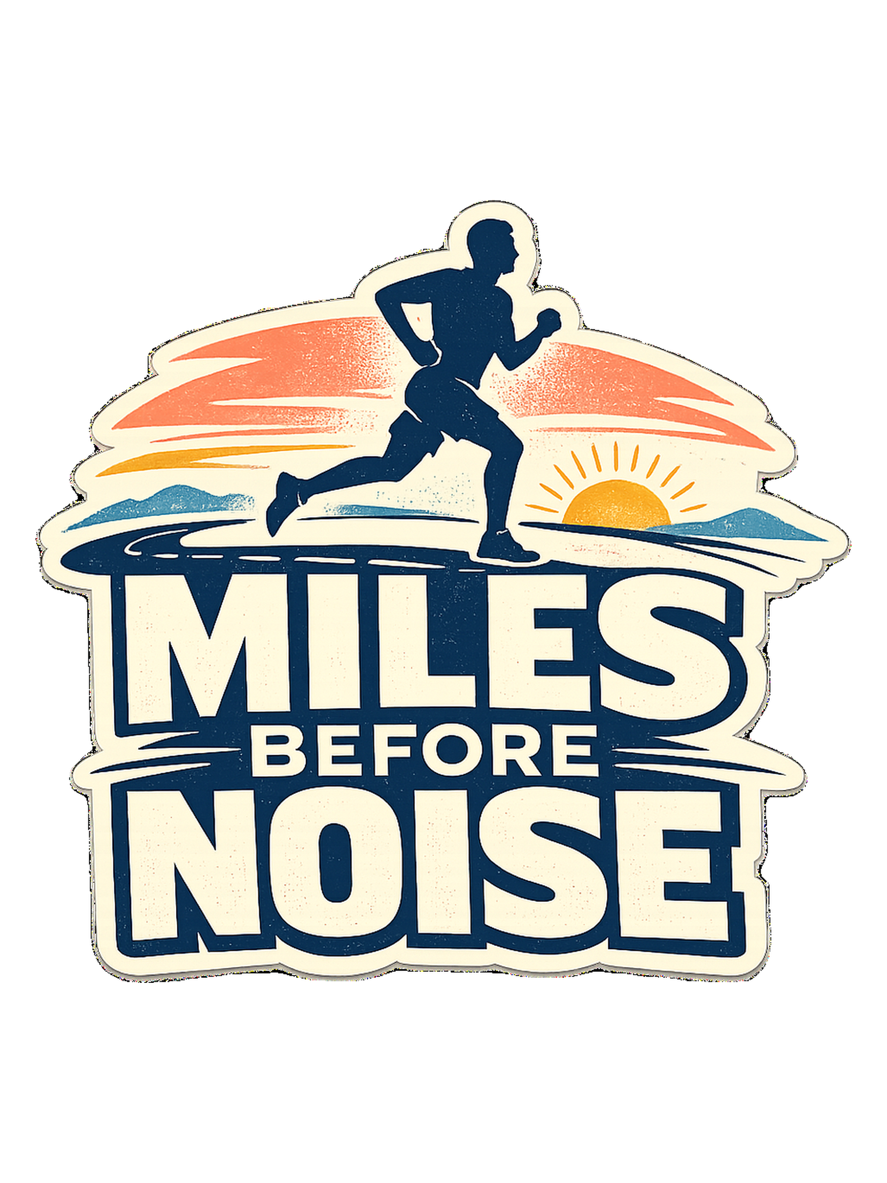 Miles Before Noise Tee — art by reggie