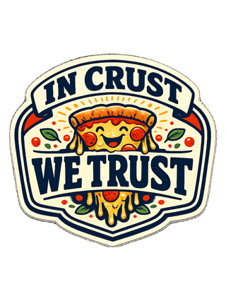 In Crust We Trust Tee — art by sol