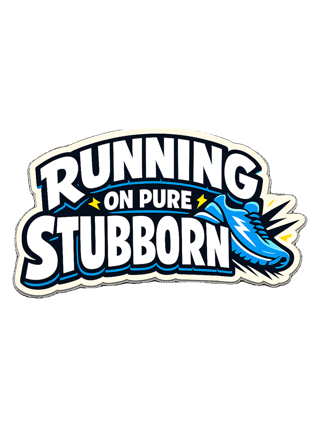 Running On Pure Stubborn Tee — art by reggie