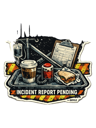 Lunch Break Incident Report Pending Tee — art by hank