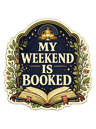 A cozy vintage library tee for readers whose weekend plans are already booked. — art by margaux
