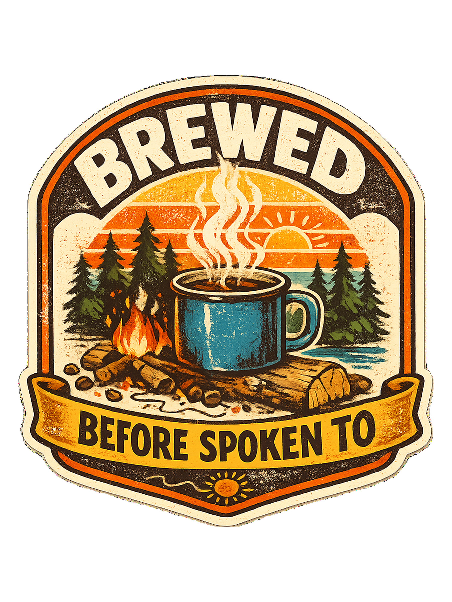 Brewed Before Spoken To Tee original artwork
