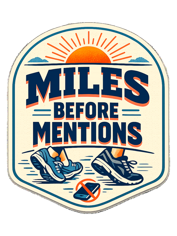 Miles Before Mentions Tee — running t-shirt design by Reggie