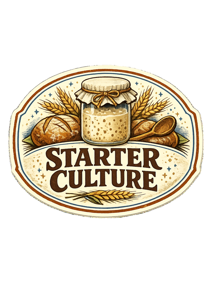 Starter Culture Tee — sourdough t-shirt design by Sol