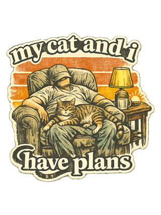 My Cat And I Have Plans Tee — art by margaux