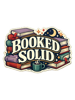 Booked Solid Tee — art by margaux