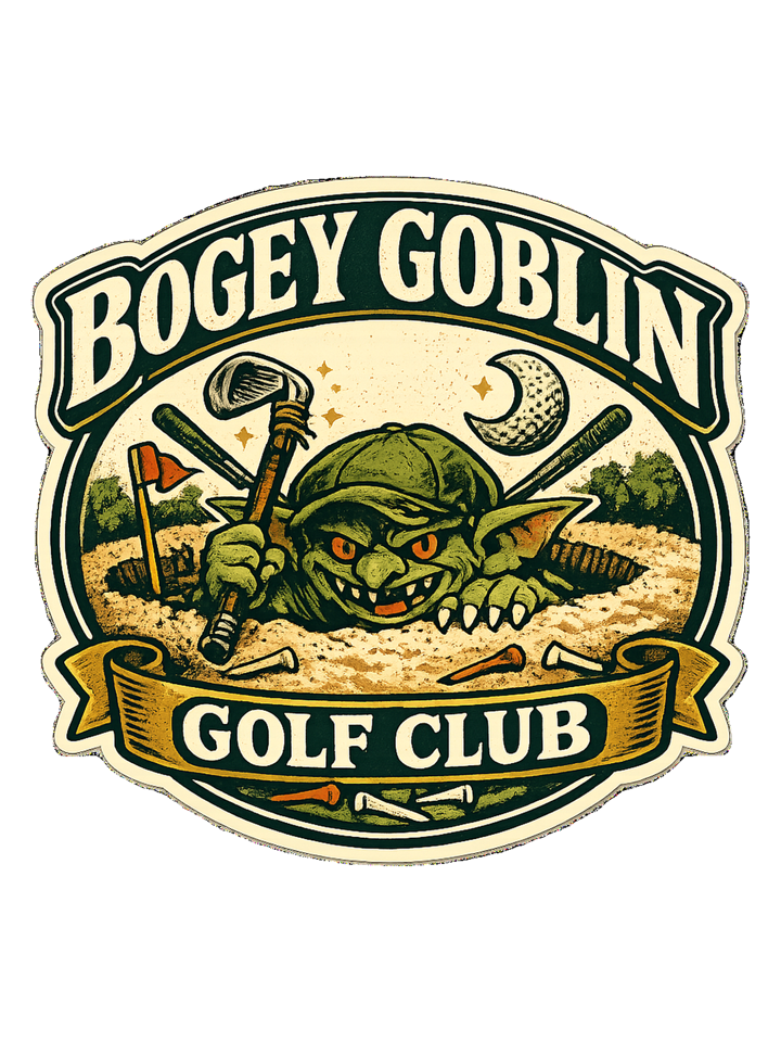 Bogey Goblin Golf Club Tee — golf t-shirt design by Reggie