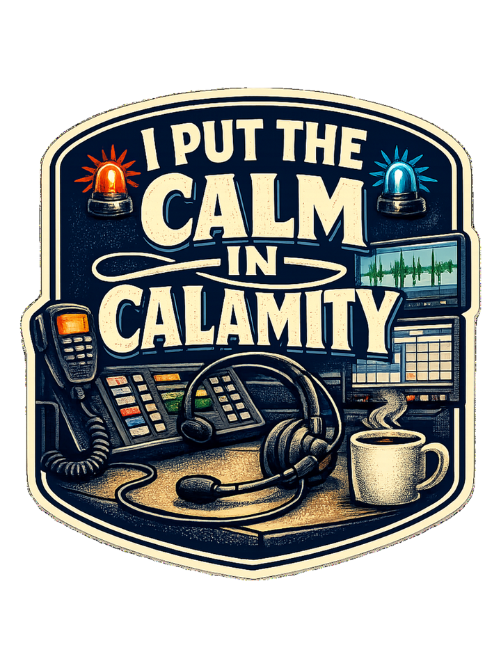 A funny 911 dispatcher tee for the calm voice in everyone else’s emergency. — dispatcher t-shirt design by Hank
