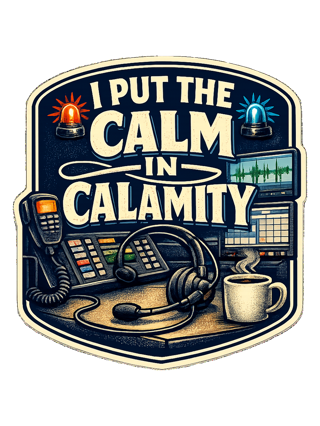 A funny 911 dispatcher tee for the calm voice in everyone else’s emergency. — art by hank