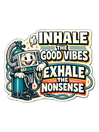 Inhale The Good Vibes Exhale The Nonsense Tee — art by hank