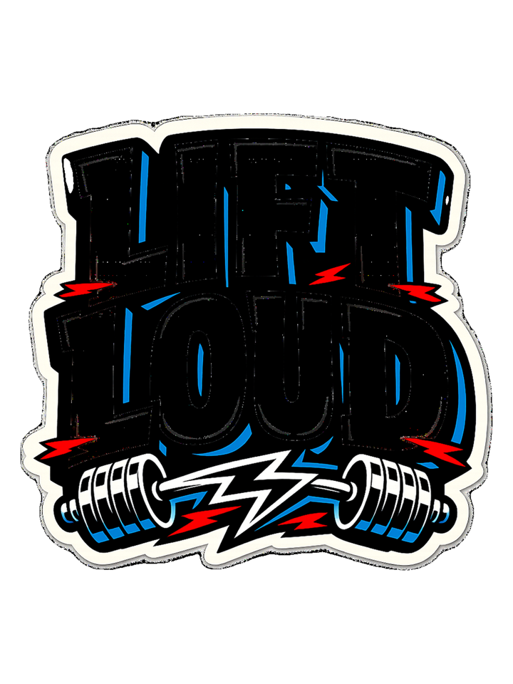 Lift Loud Tee — gym & lifting t-shirt design by Reggie