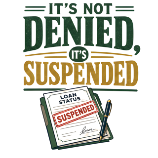 IT'S NOT DENIED, IT'S SUSPENDED — art by Bazzai Studio