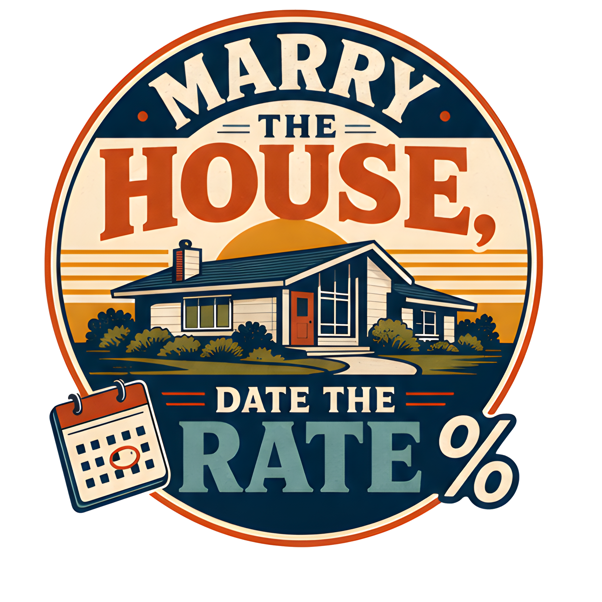 MARRY THE HOUSE, DATE THE RATE original artwork