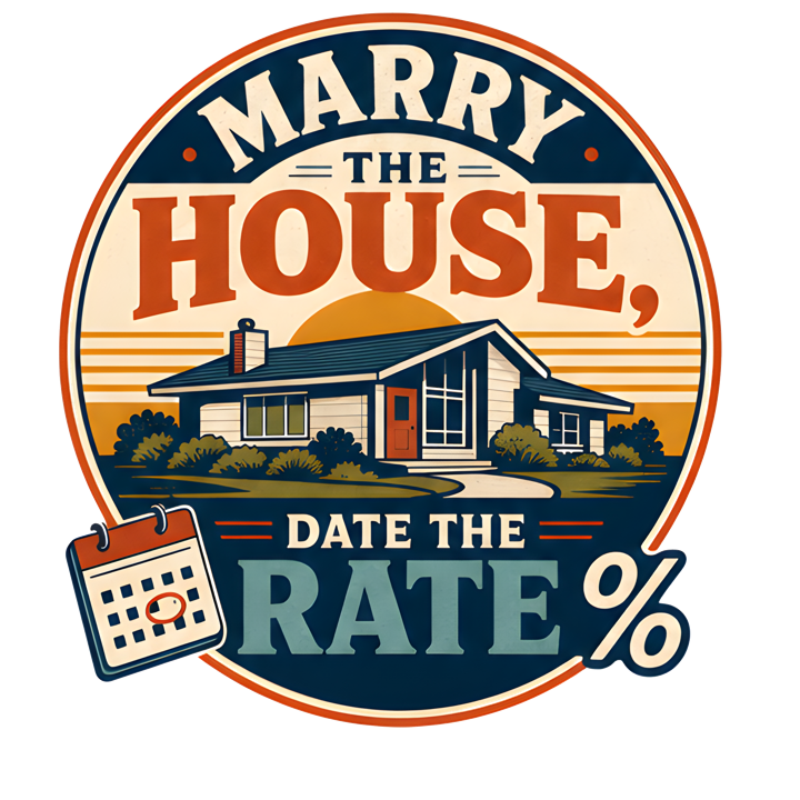 MARRY THE HOUSE, DATE THE RATE — mortgage t-shirt design by Bazzai Studio