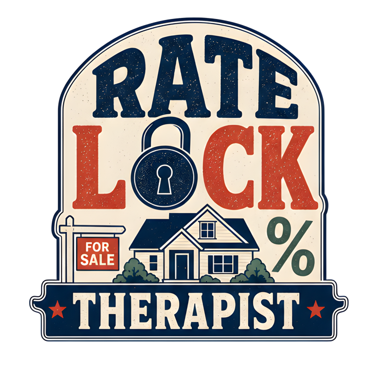 RATE LOCK THERAPIST — mortgage t-shirt design by Bazzai Studio