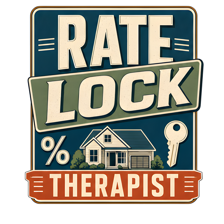 RATE LOCK THERAPIST — mortgage t-shirt design by Bazzai Studio
