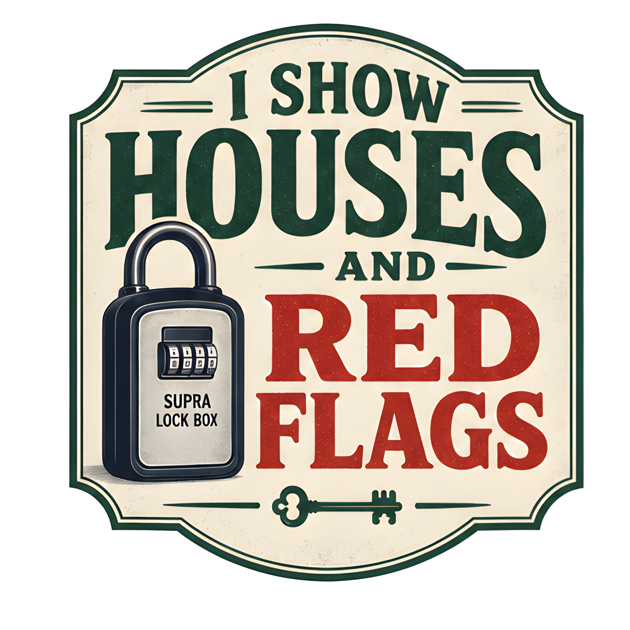 I SHOW HOUSES AND RED FLAGS original artwork